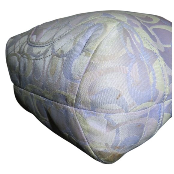 Coach 2005 Soho Lady Bumblebee Signature Optic Purple Canvas & Leather Tote - Picture 6 of 13